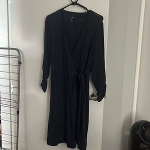 Dark blue H&M wrap dress
